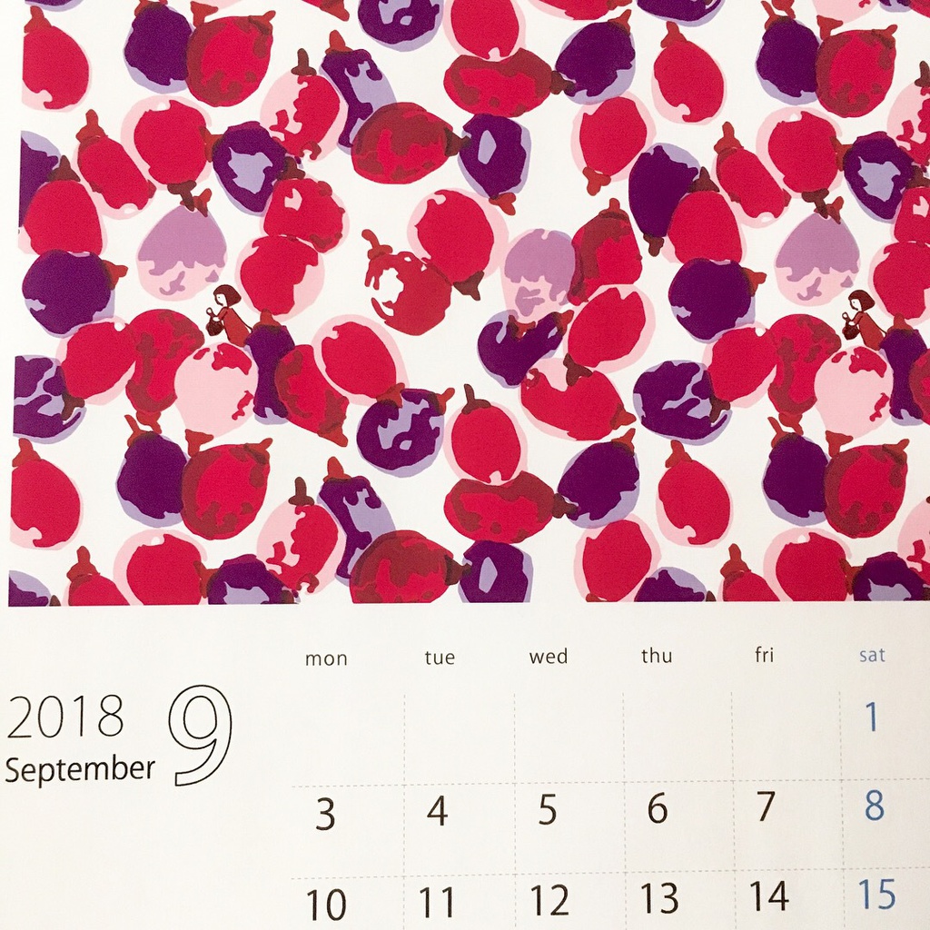 2018年9月分 Chu-coolカレンダー3種セット(おまけのパターンペーパー付き)