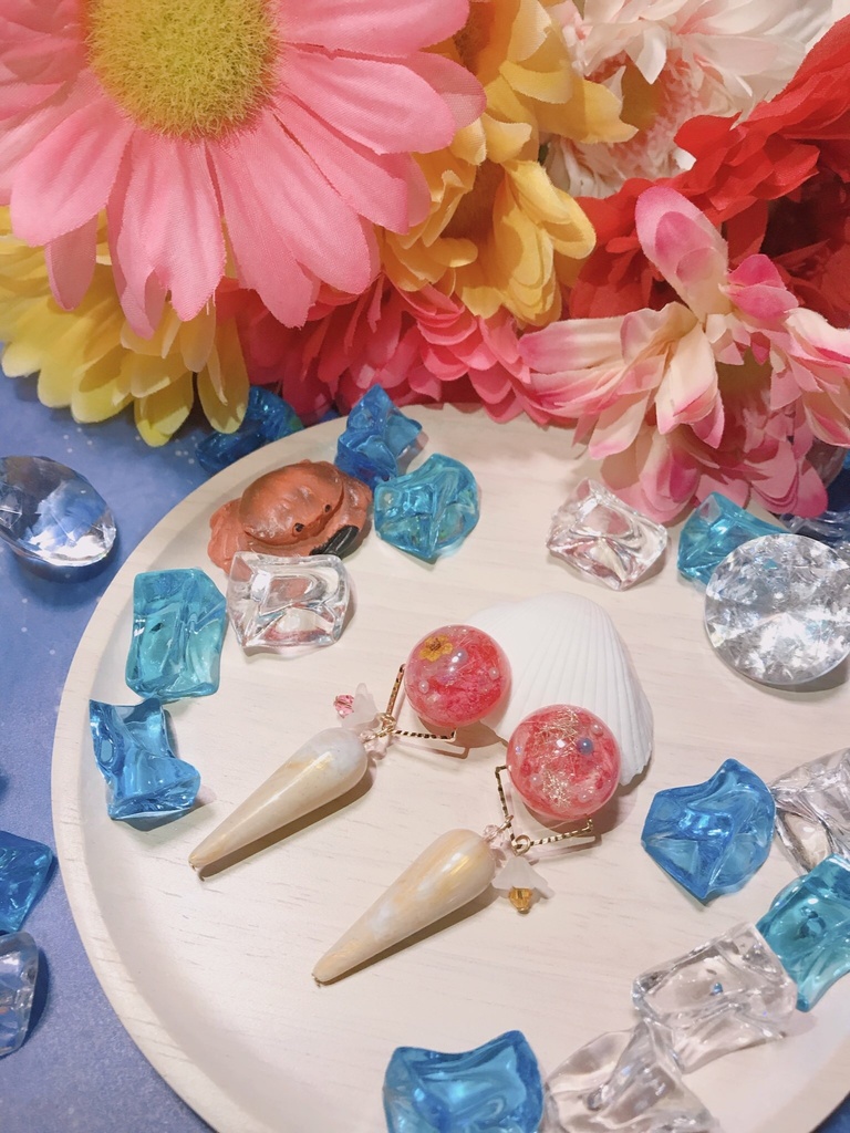 《縁日 - ENNICHI-》花火イヤーアクセ