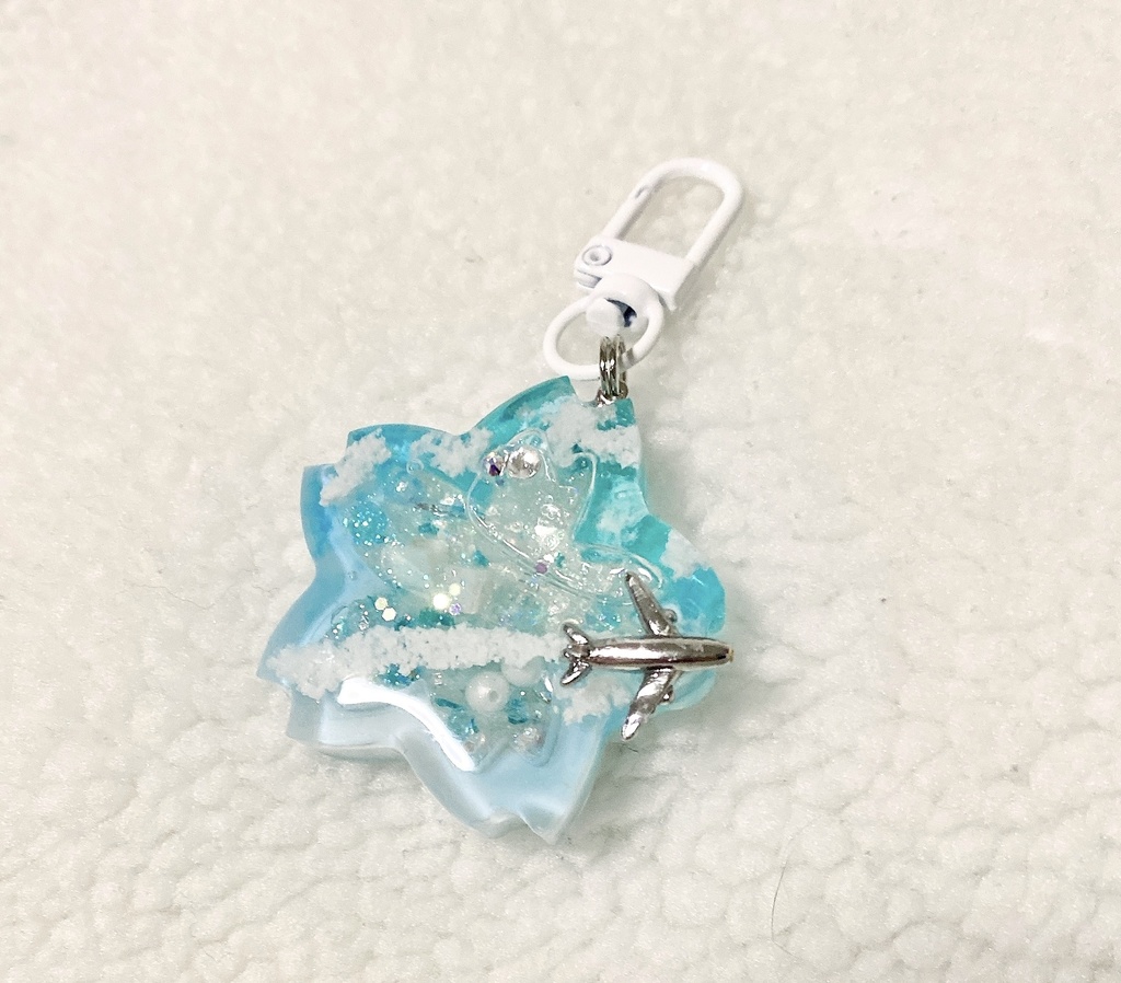雲生の桜シャカシャカキーホルダー