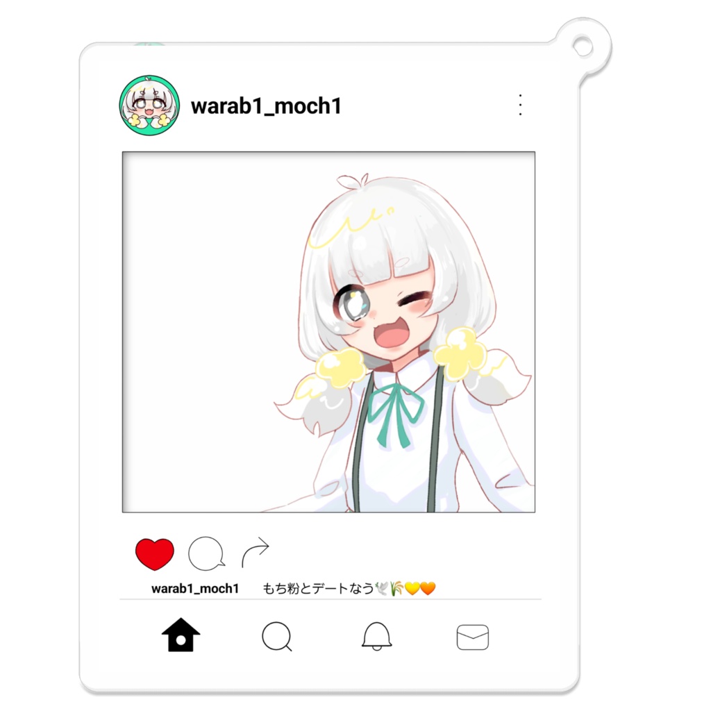 わらびとおでかけアクキー