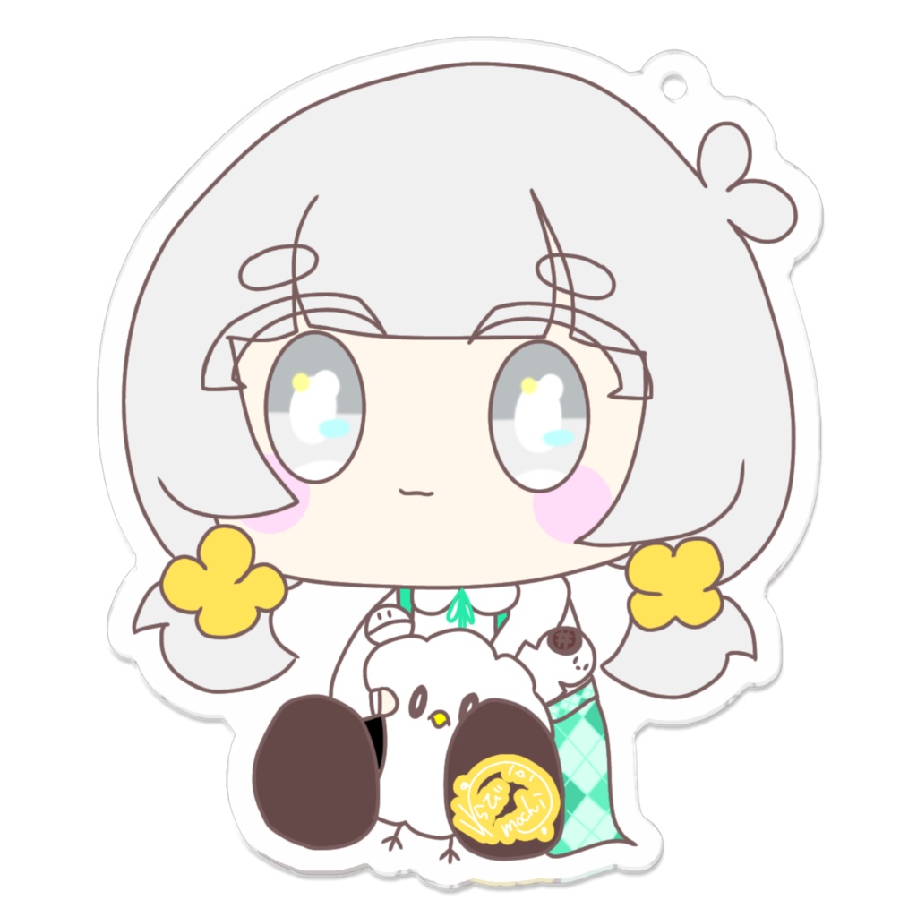 おすわりわらびはもち粉と一緒