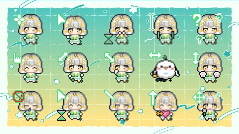 二周年わらびマウスカーソル