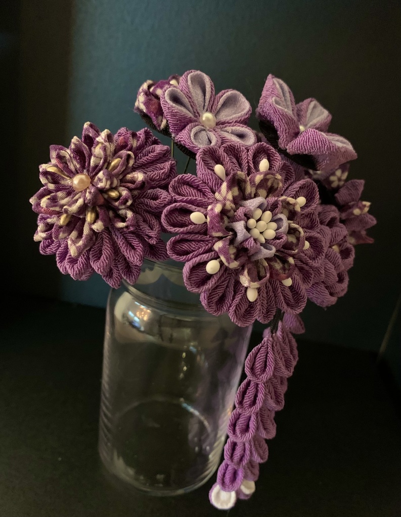 紫推しの為の髪飾り とりにくやさん Booth