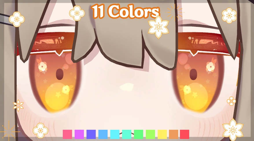 「 For キプフェル 」Floral Sunset Eye Texture