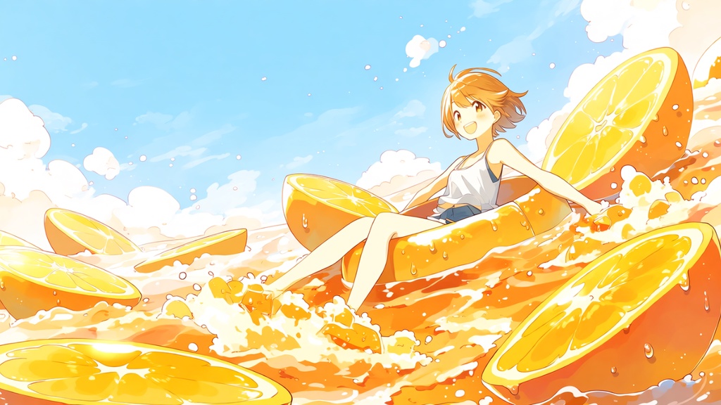 【フリーBGM】おれんじじゅーす