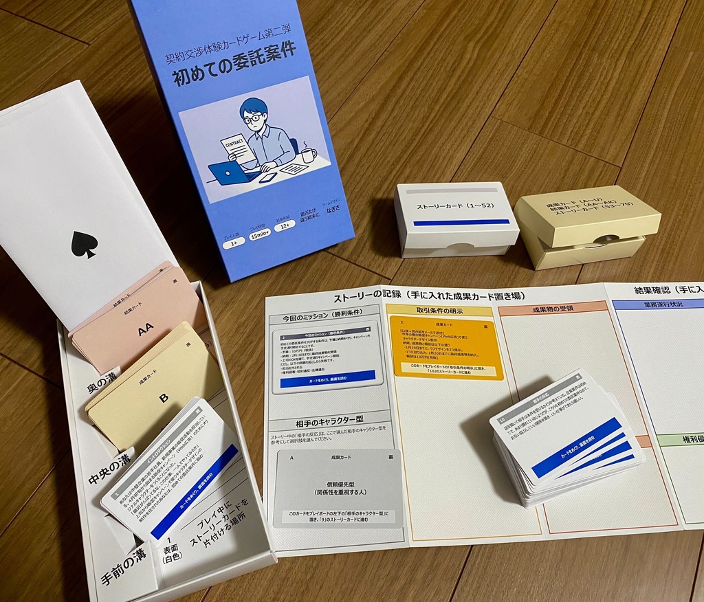 契約交渉体験カードゲーム 初めての委託案件