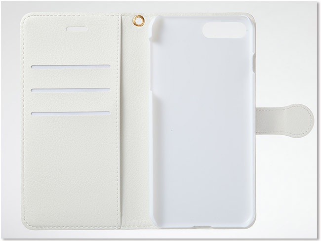 ふたごのさくらんぼ 手帳型スマホケース iPhone8Plus/7Plus//6sPlus/6Plus/Android L