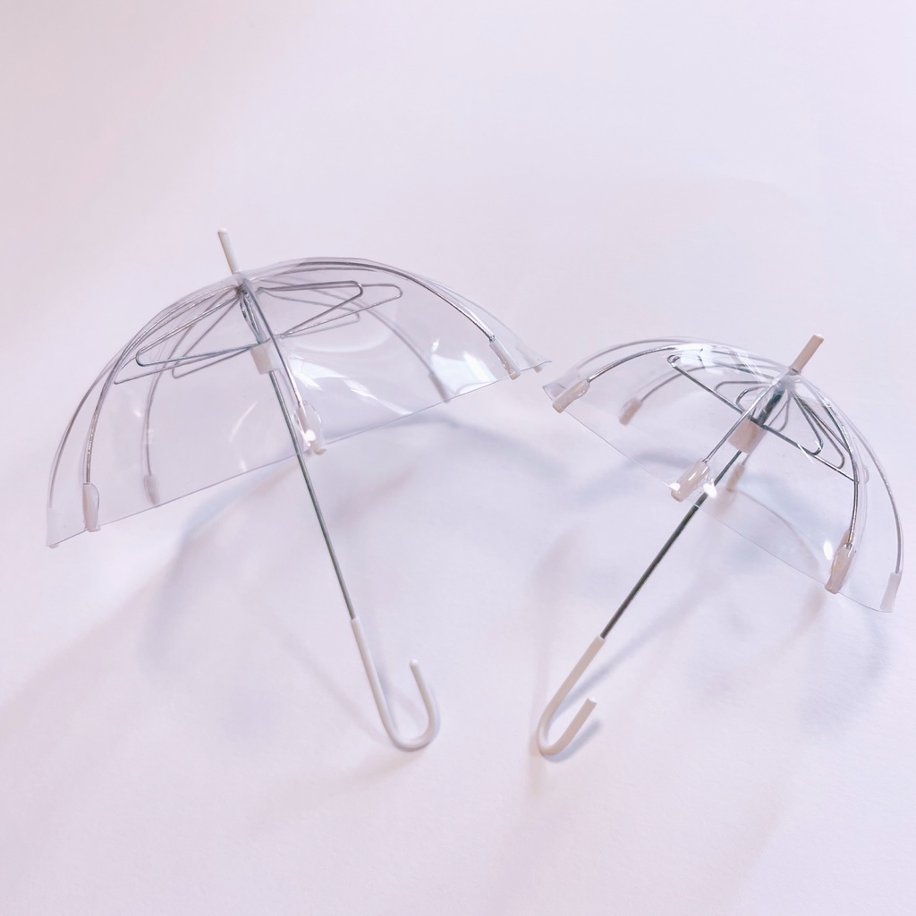 Mサイズクリア(白)＋Sサイズクリア(白)