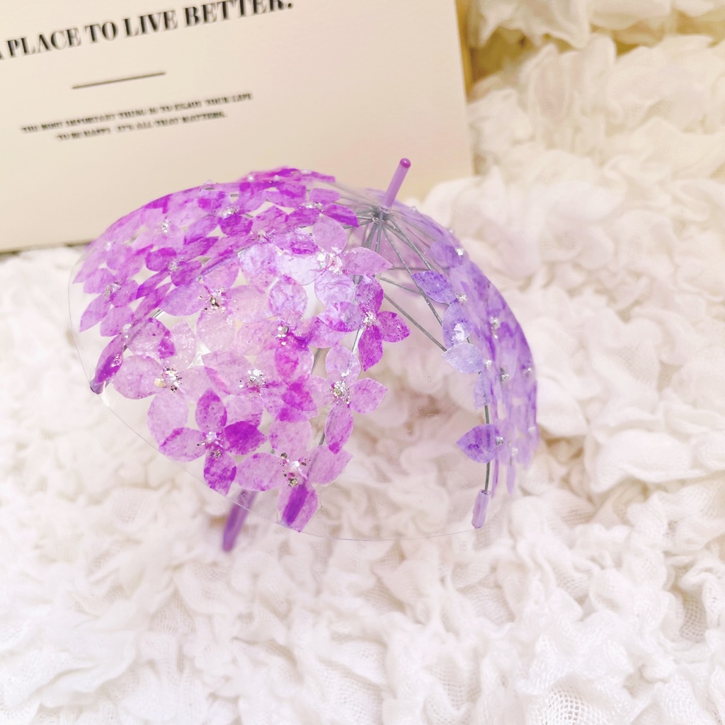 Mサイズ　紫陽花(紫系)
