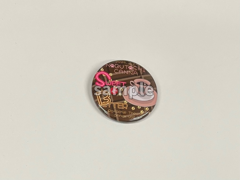 Paradise Theater annex Vol.3『SWEET & BITTER』ロゴ缶バッジ