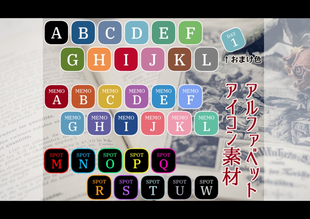 【無料あり】アルファベットアイコン【TRPG/ココフォリア向け】