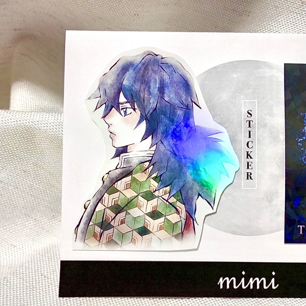 鬼滅の刃 【冨岡義勇】 ステッカー2枚セット