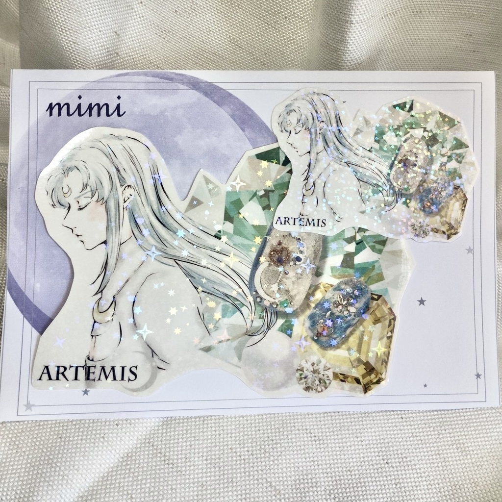 アルテミス（人間バージョン）　ホロステッカー　2枚セット