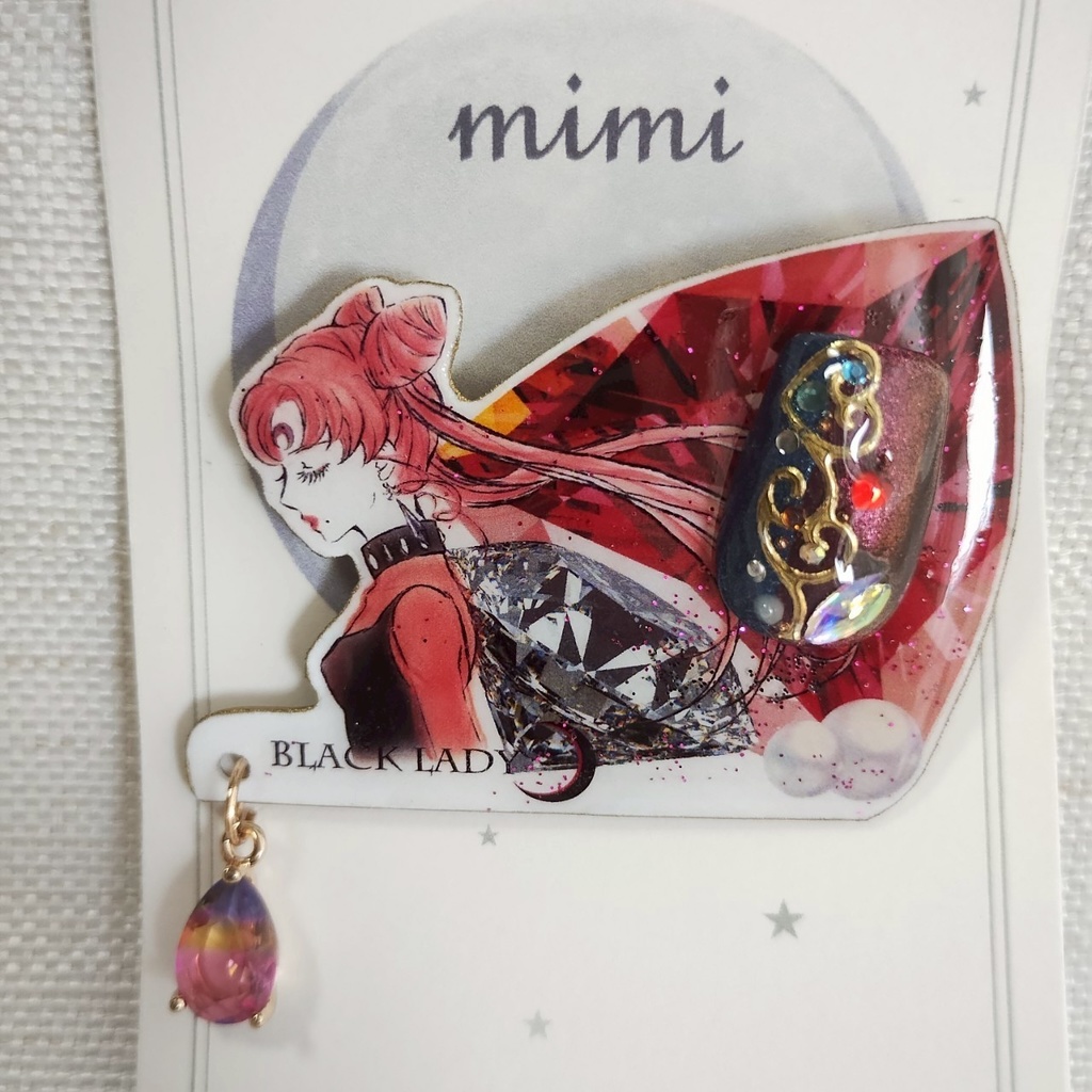 ブラックレディ 　アートバッチ
