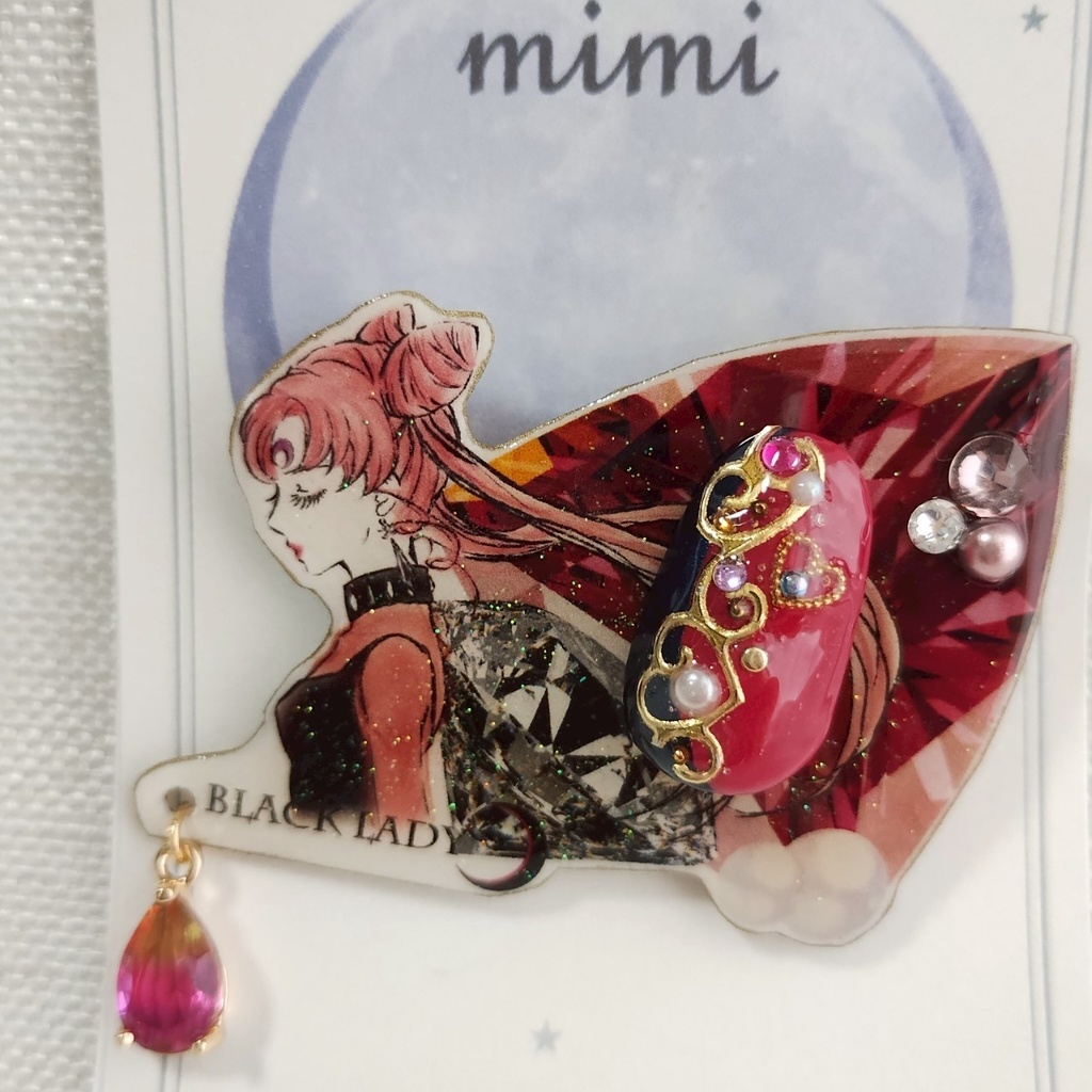 ブラックレディ アートバッチ