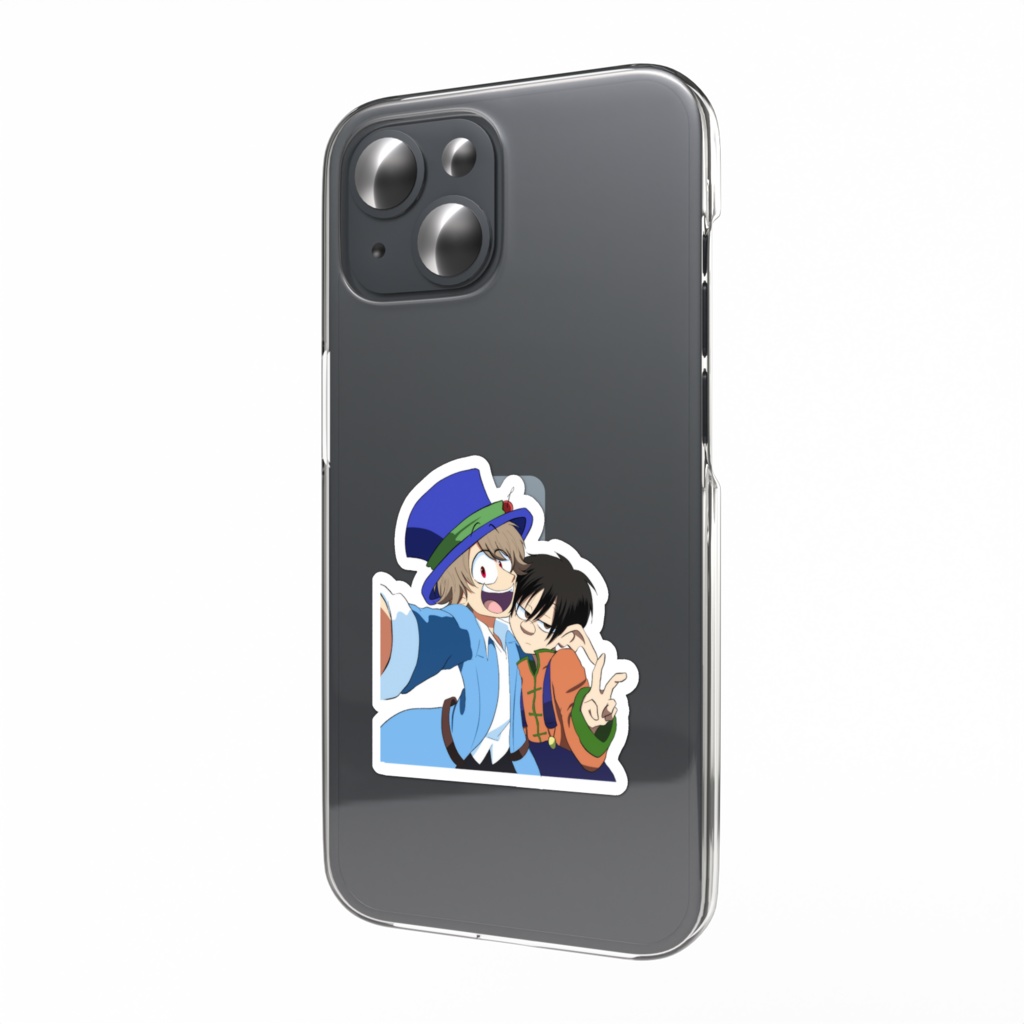 ハッカイとマッド自撮り風スマホステッカー