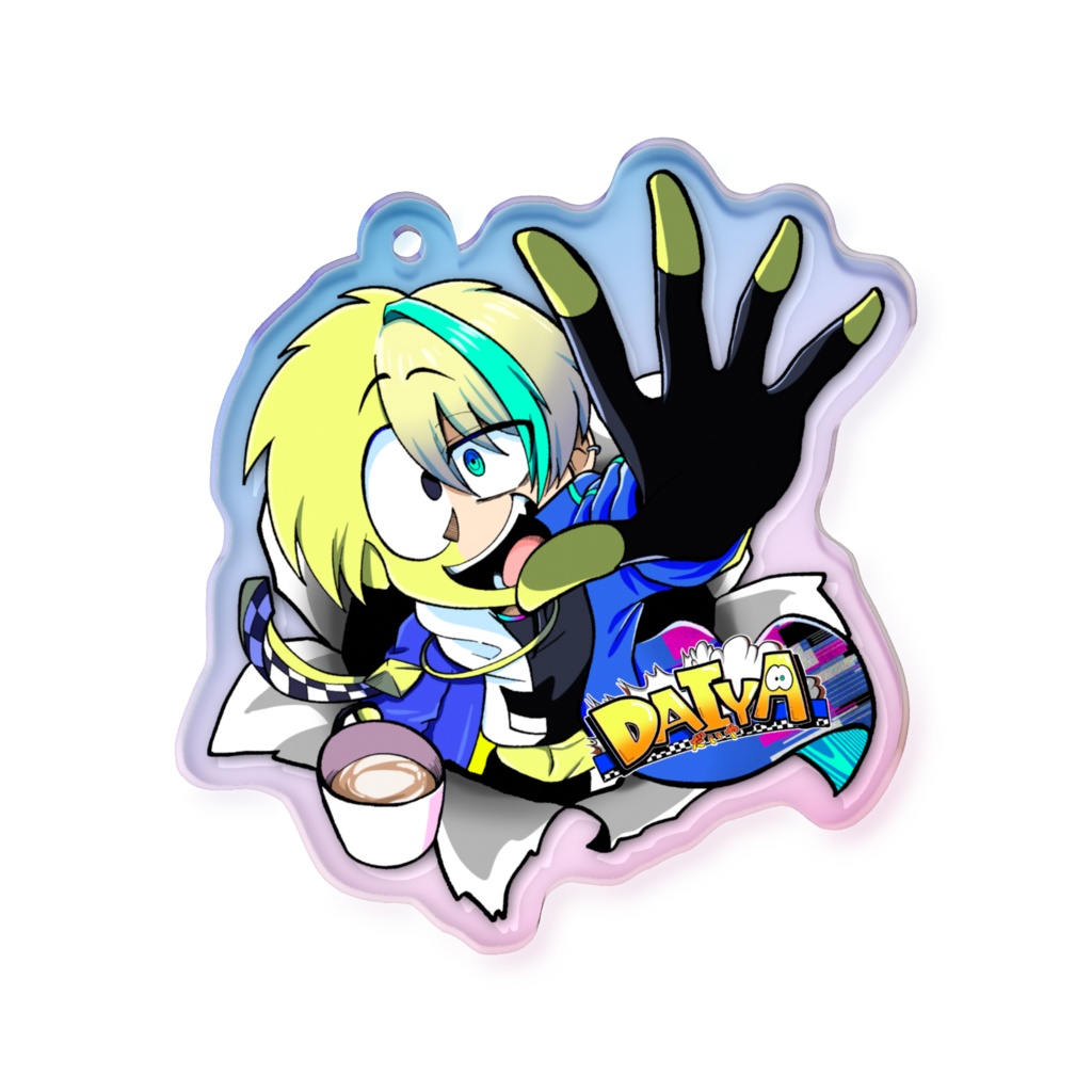 【オーロラver.アクリルキーホルダー】だいや活動5周年記念アクキー〜オーロラver.〜
