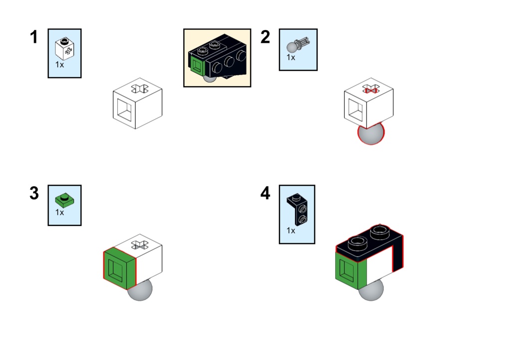 【Instruction】31165セットの組み替えロボットフレーム