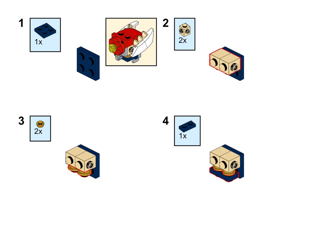 【Instruction】31088セットの組み替えアックスロボット