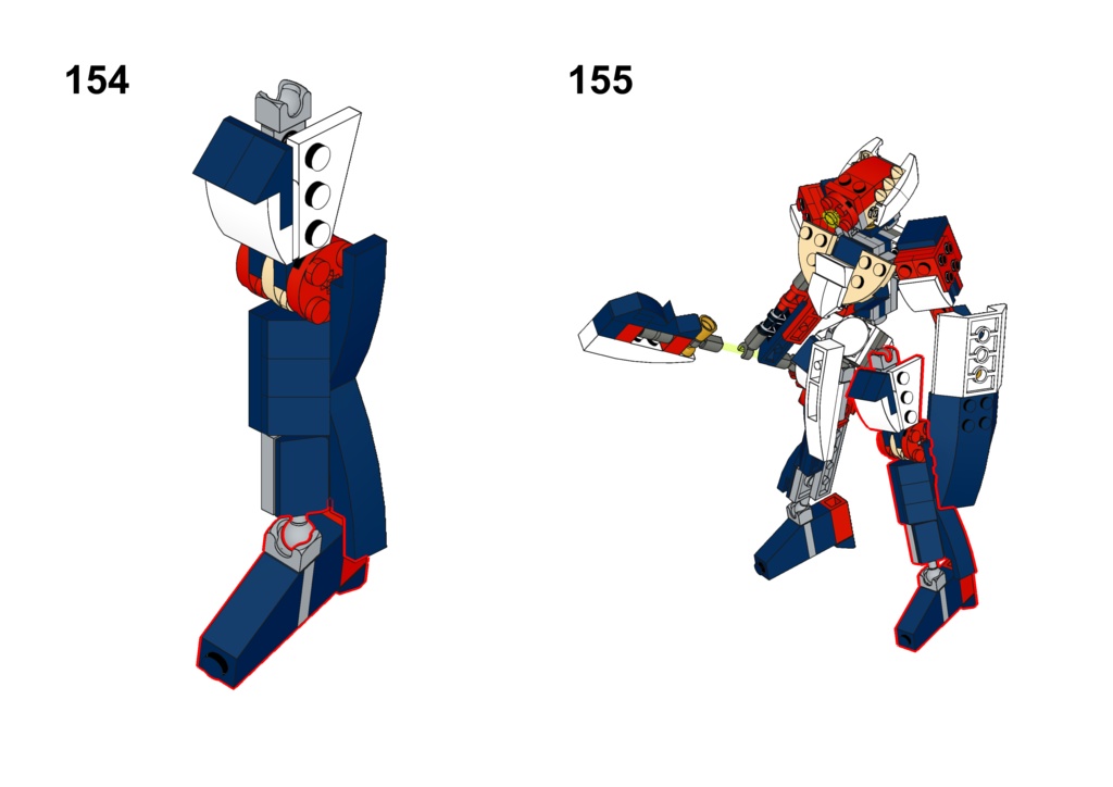 【Instruction】31088セットの組み替えアックスロボット