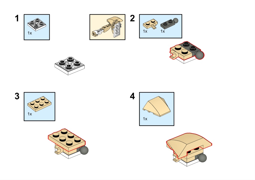 【Instruction】31162セットの組み替えうさぎロボット