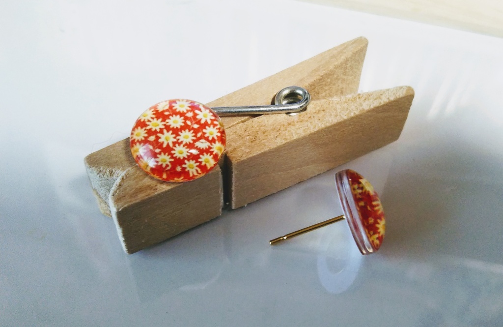 【3セット500円】花柄スタッドピアス