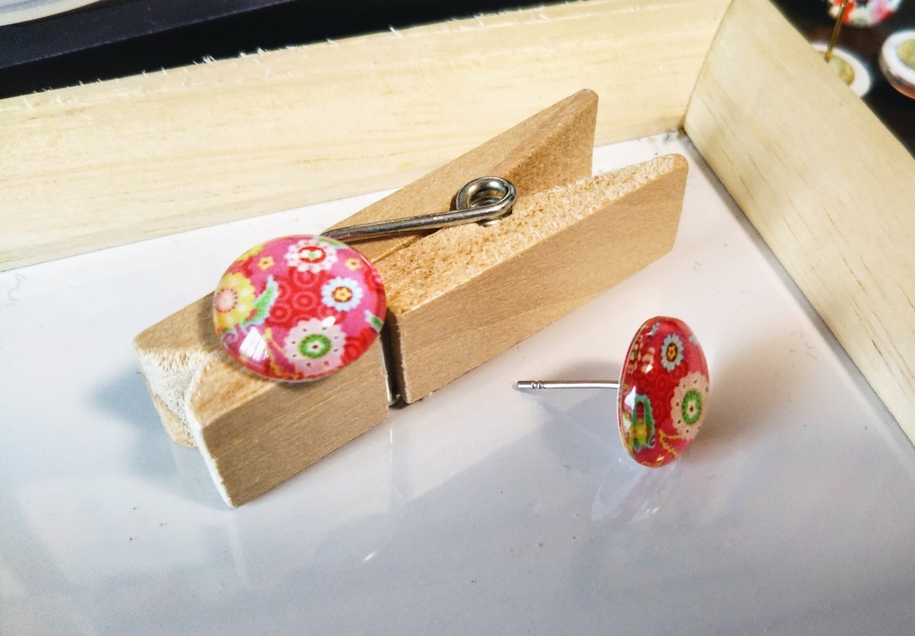 【3セット500円】花柄スタッドピアス