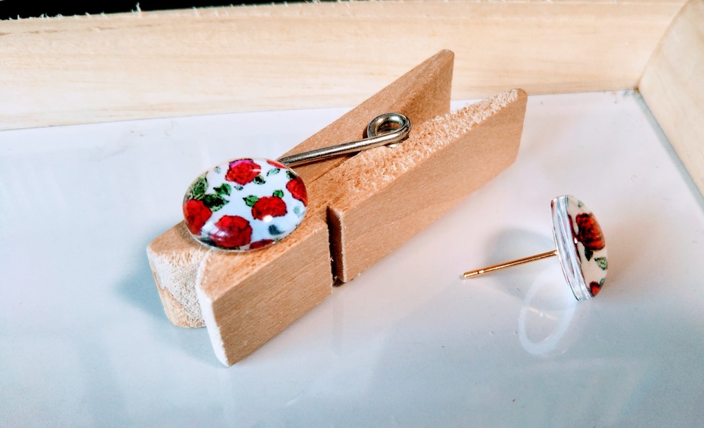 【3セット500円】花柄スタッドピアス