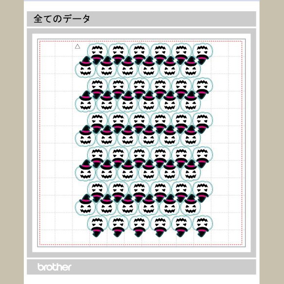 ステンシルで60個のジャックオーランタン♪スキャンカットデータ&SVG