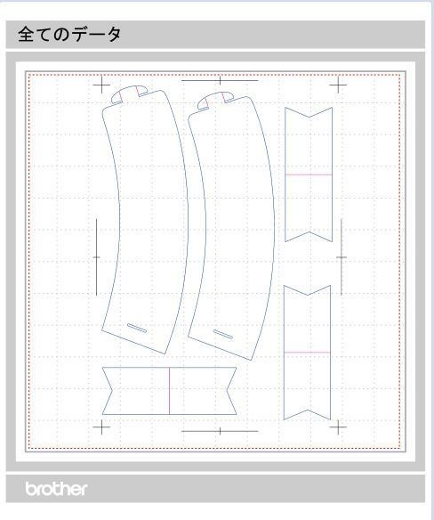 和柄のカップスリーブとピックのスキャンカットカットデータ&SVG2