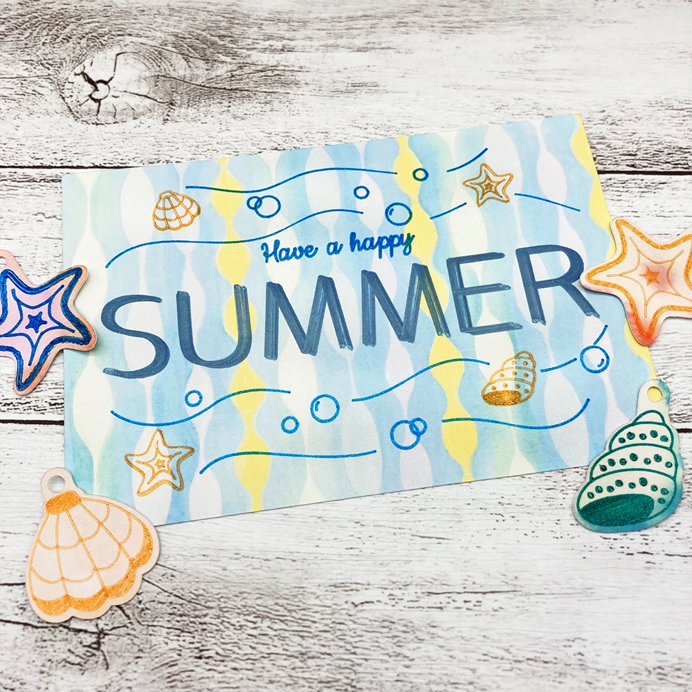 海のグリーティングカード