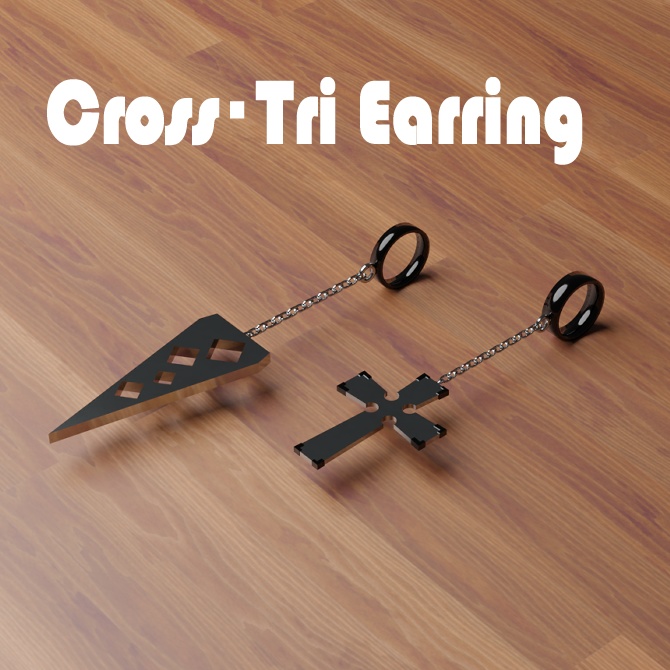 Cross・Tri Earring