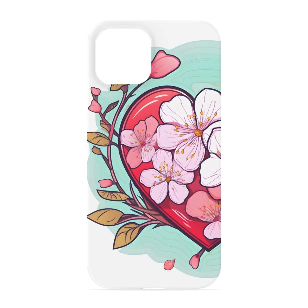 愛の桜花iPhoneケース - iPhone 13/12/11