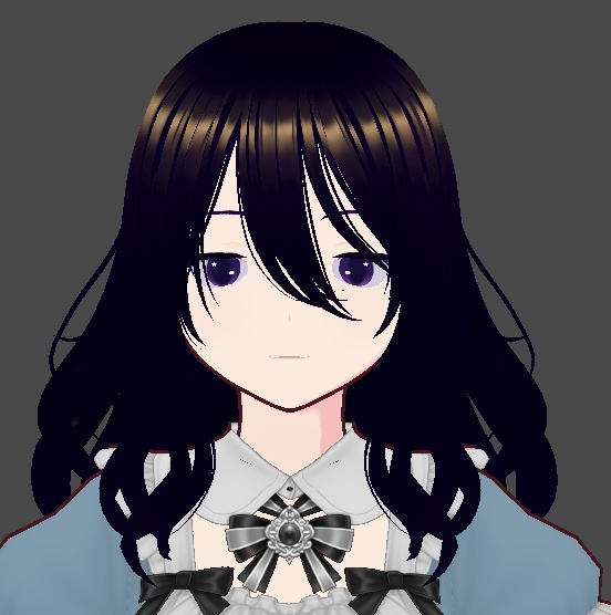 (Vroid)  Purple eyes