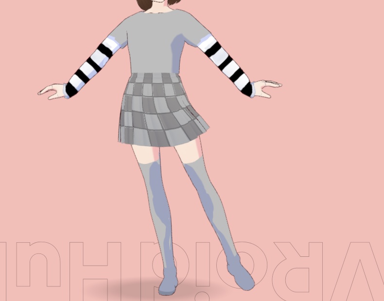 (Vroid) Camiseta y falda