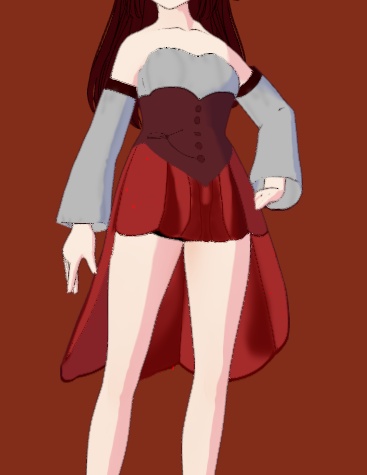Elegant Dress for your Vroid characters