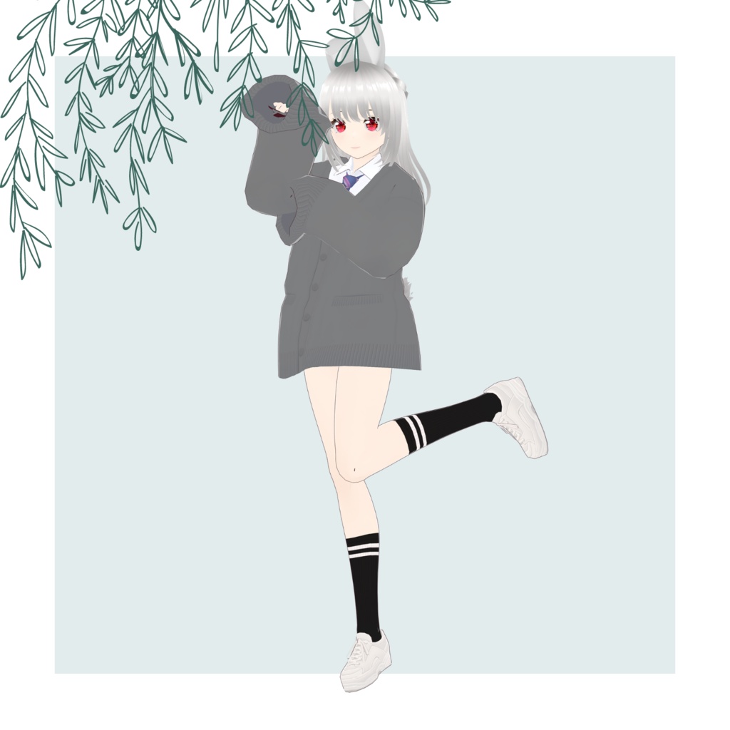 3d original model: 'Ririka'    (Vroid) - YurikoMurez - 2/7