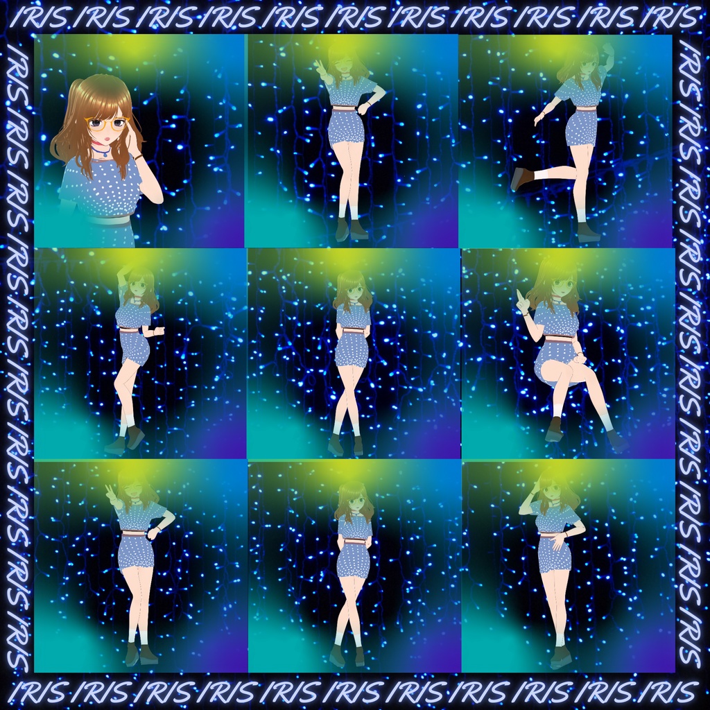Original 3d model: Iris - YurikoMurez - 4/4