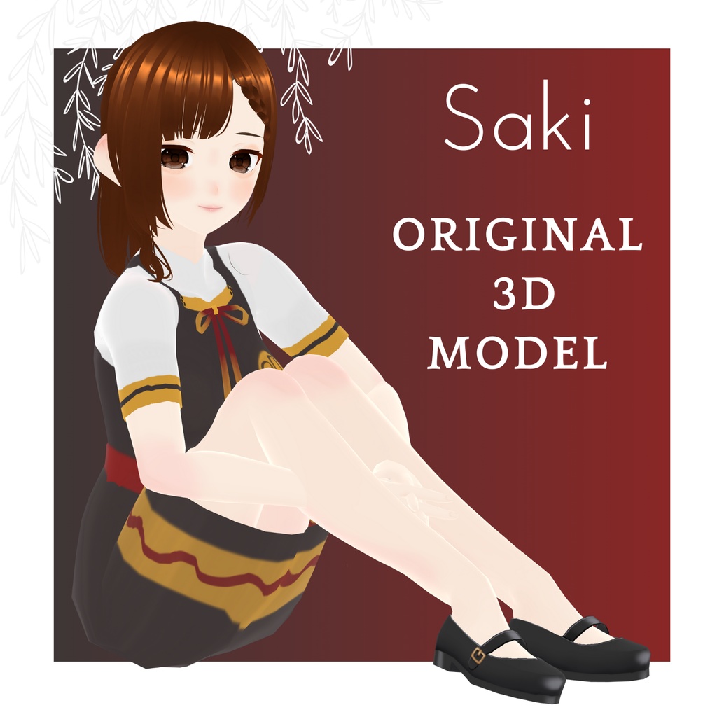 Original 3d character: Saki