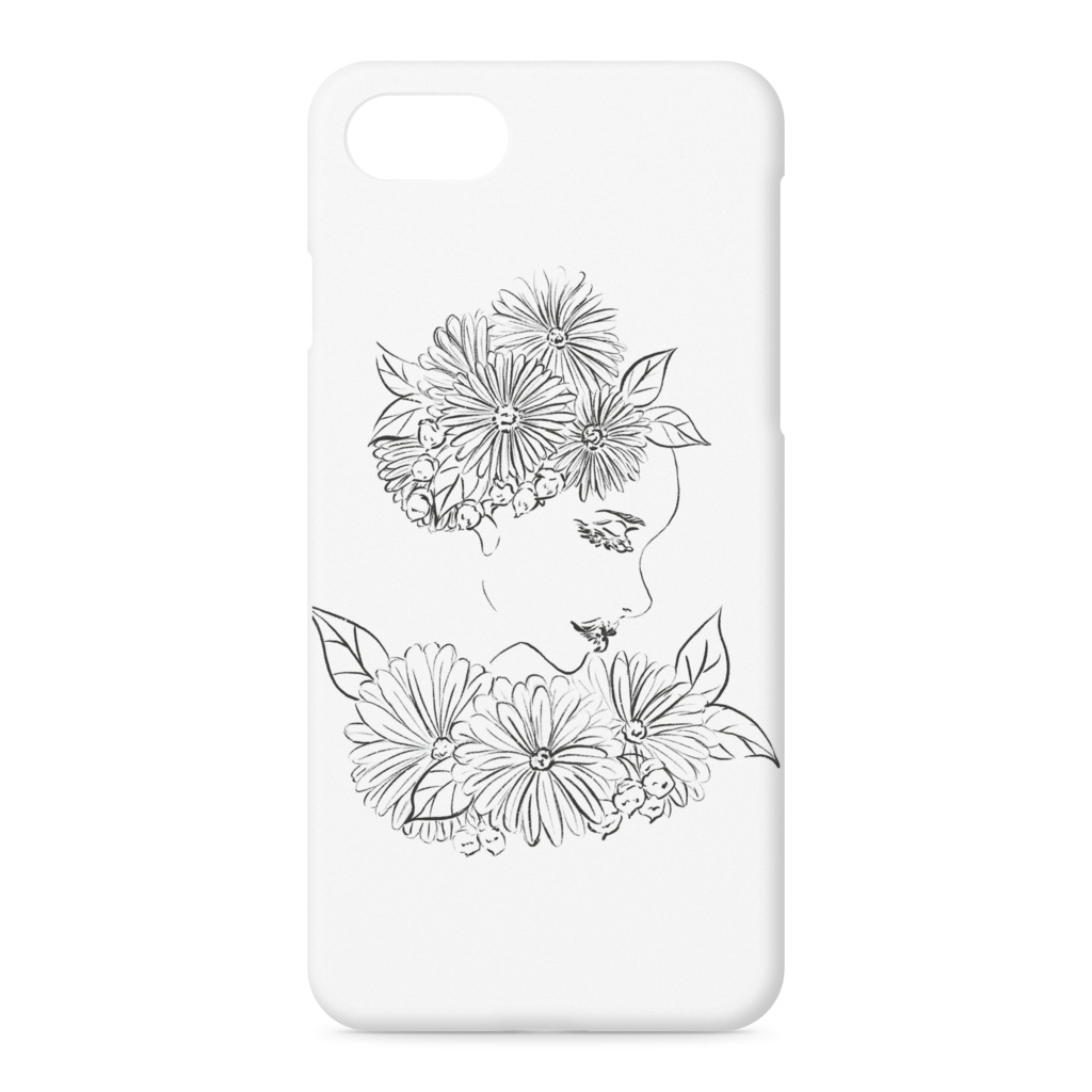 美花＜白黒＞<iPhone 7/8>