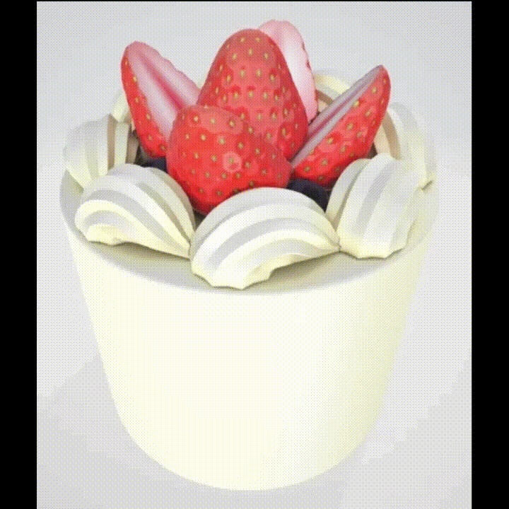 苺のホールケーキ