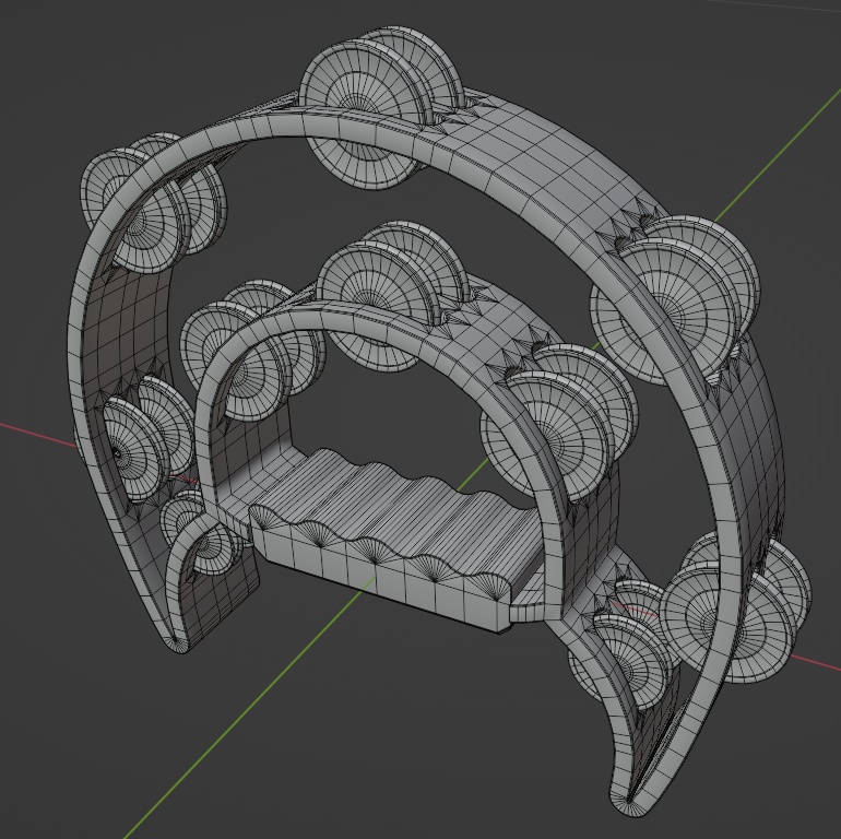 三日月型タンバリン