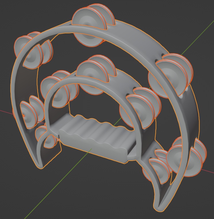 三日月型タンバリン