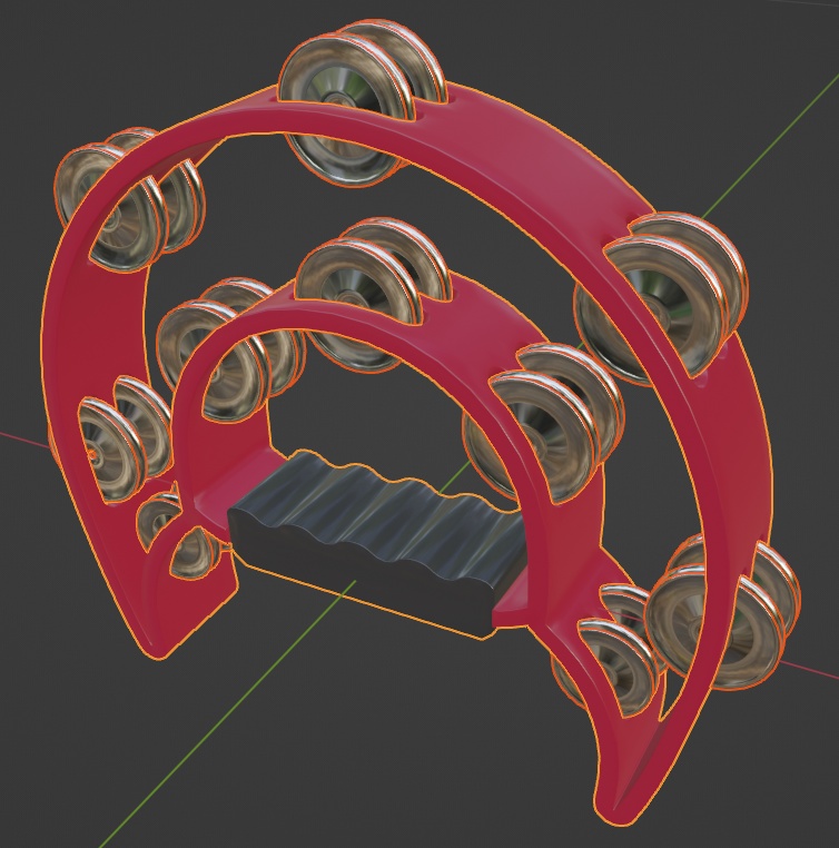 三日月型タンバリン
