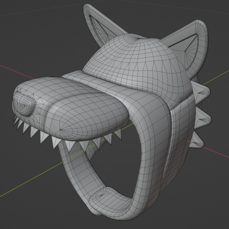 オオカミの被り物