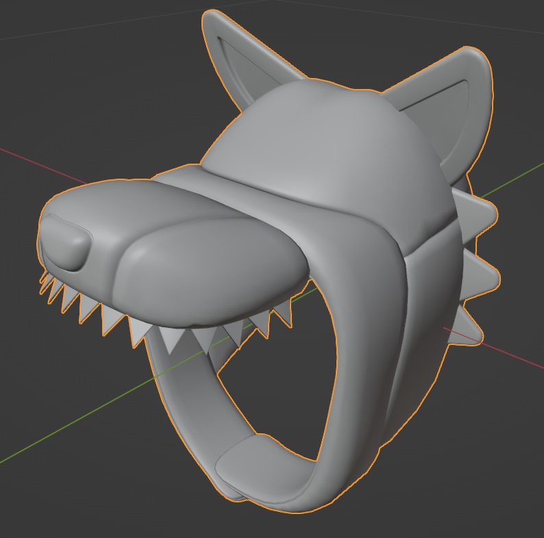 オオカミの被り物