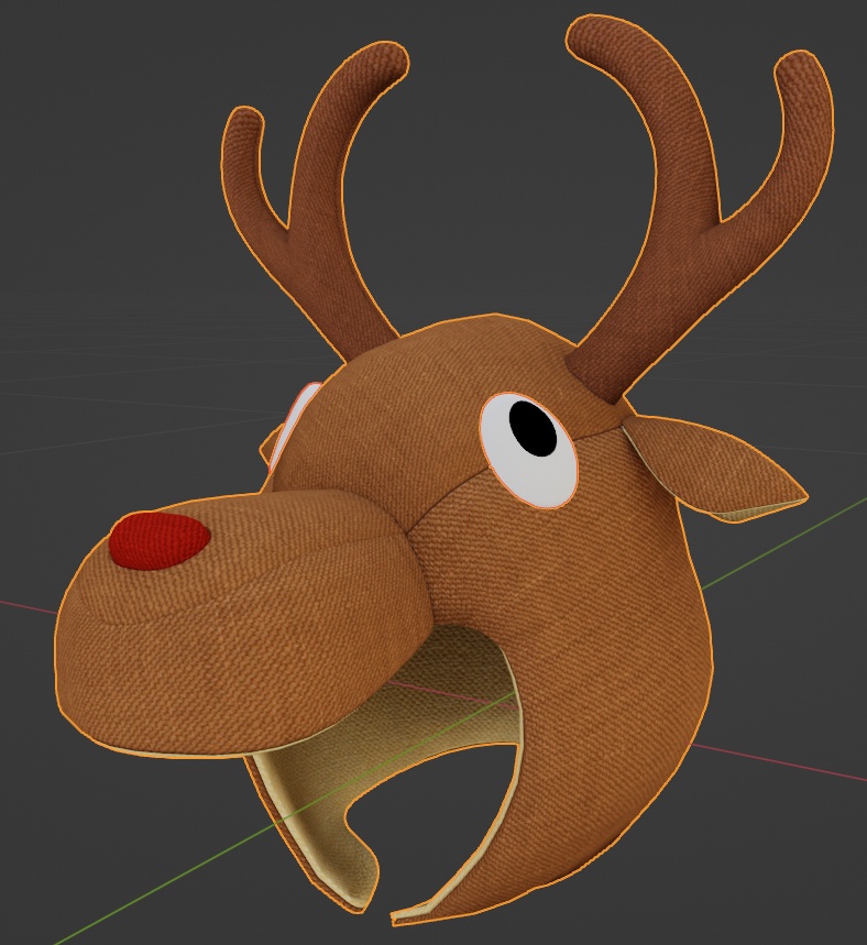 トナカイの被り物