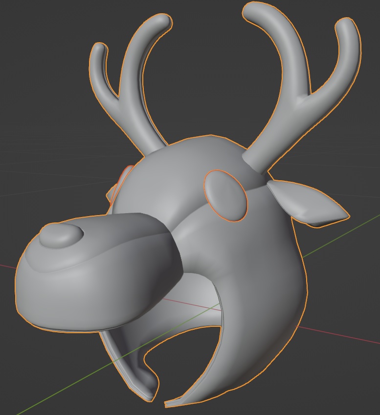 トナカイの被り物