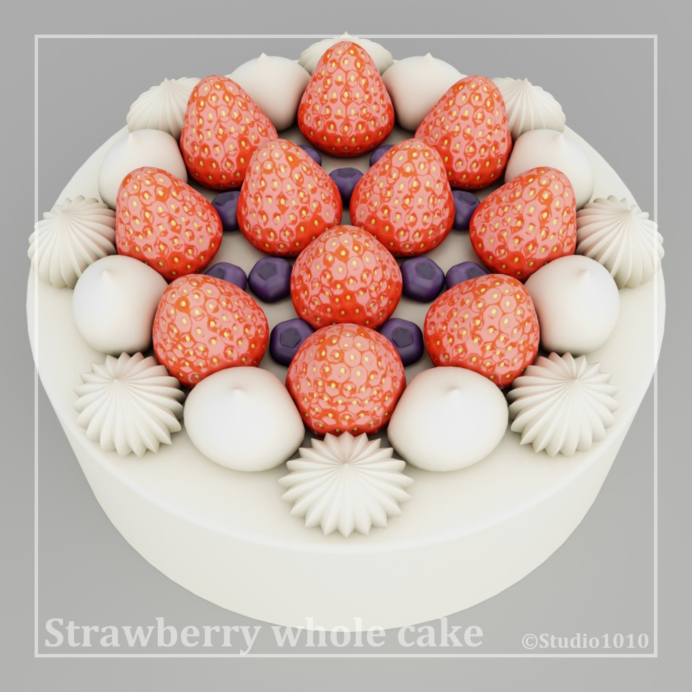 Whole Strawberry Cake image