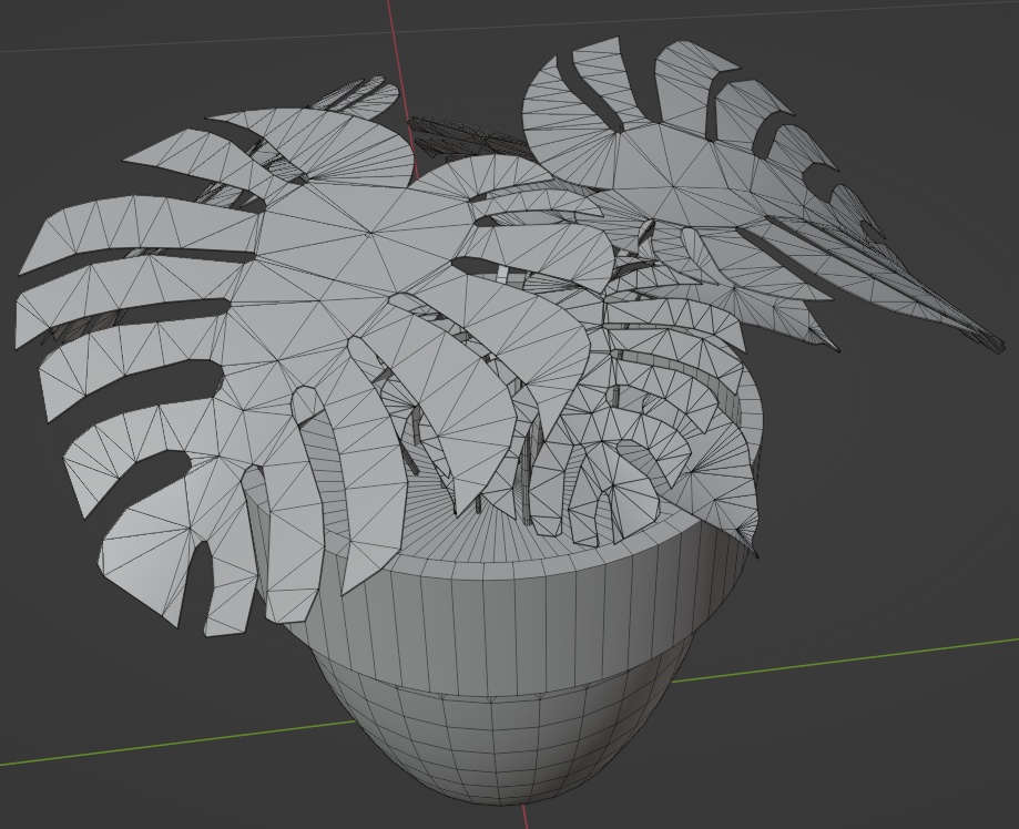 観葉植物(モンステラ)